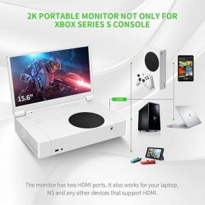 G-STORY Monitor portatile da 15,6″ per Xbox Series S, schermo portatile super  definitivo da 165 Hz 2K IPS per Xbox Series S,