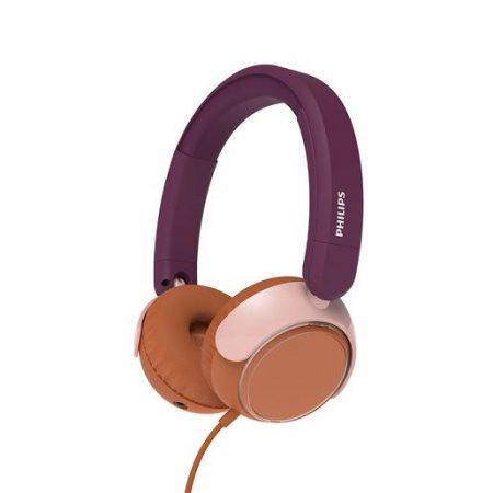 Philips 2000 series TAK2000MP/00 cuffia e auricolare Cuffie Cablato A Padiglione Musica e Chiamate USB tipo-C Arancione, Viola, Rosa