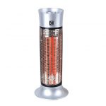 Electroline CHE980 stufetta elettrica Interno Nero, Argento 900 W Riscaldatore ambiente elettrico a infrarossi