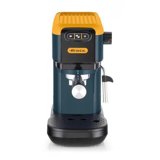 Ariete 1399 Macchina da caffè espresso Mango Yellow, Per polvere e cialde ESE, 1300 W, Capacità 1,1L, 15 bar di pressione, Filtro 1, 2 tazze e cialda ESE