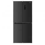 Electroline 4DE58NV1KD0 frigorifero 4 porte Libera installazione D Nero, Acciaio inox