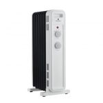 Electroline OFRE7F15M stufetta elettrica Interno Nero, Bianco 1500 W Riscaldatore ambiente elettrico a olio