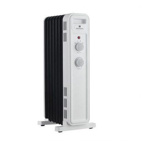 Electroline OFRE7F15M stufetta elettrica Interno Nero, Bianco 1500 W Riscaldatore ambiente elettrico a olio