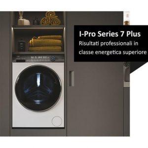 Haier I-Pro Series 7 Plus I-Pro Serie 7 Plus, Lavatrice Carica Frontale 11 KG, 30% più efficente della classe A, 1400 giri, Bianco, Direct Motion, Refres