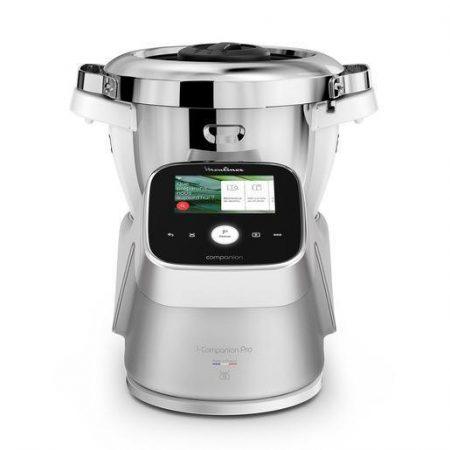 Moulinex I-Companion Touch Pro Robot da cucina multifunzione (Silver), Funzione Cottura, Capacità 3L, Schermo Touch, Bilancia Integrata