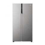 Haier HSR5918DNMP Libera installazione 528 L Platino, Acciaio inox
