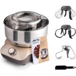 Imetec CakeLover, Impastatrice Planetaria di 5L per Torte, Dolci, Pizza, Pane, Pasta – 1500 W, 6 Velocità, Ciotola in Acciaio Inox, Doppio Gancio, Fruste