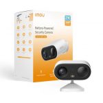 Imou Cell GO Full Color 2K (3MP) Telecamera Wi-Fi Esterno/Interno Batteria Senza Fili, Rilevamento PIR/Umano, Visione Notturna a Colori, Audio Bidirezion
