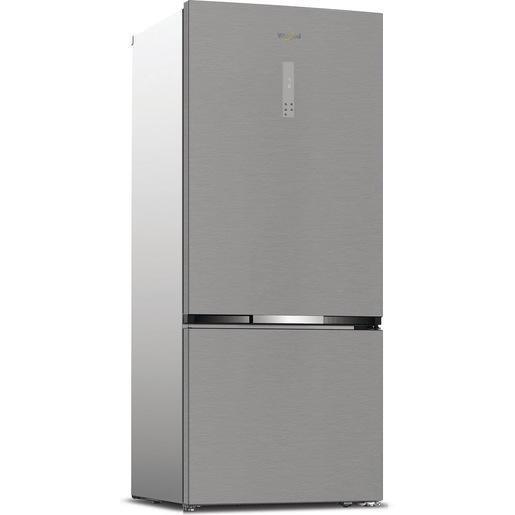 Whirlpool WHK2 6554 X6E Frigorifero combinato a libera installazione, Dual no frost, 78cm, Classe C, Pearl Inox, 35dbA, h188cm