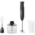 AEG HB4-1-6GG Frullatore ad immersione, 600W, 2 Lame acciaio inox, funzione Turbo, Bicchiere 0.6 L, Tritatutto con coperchio