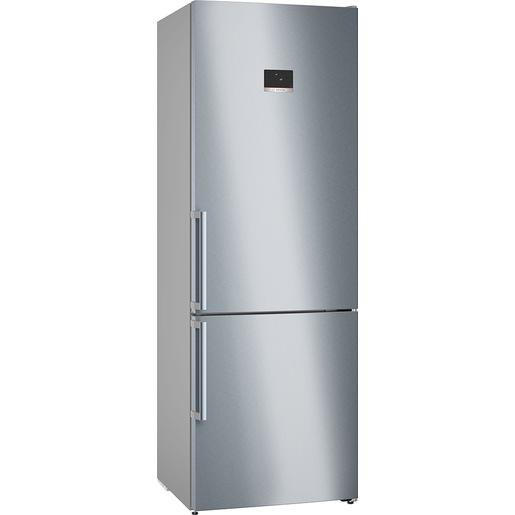 Bosch Serie 6 KGN49AICT Frigorifero Combinato da libera installazione 203 x 70 cm Acciaio anti-impronta Classe C