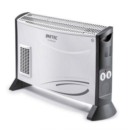 Imetec Eco Rapid, Stufa Elettrica 2000 W, Tecnologia a Basso Consumo Energetico, Termoconvettore 4 Temperature, Termostato Ambiente, Silenzioso