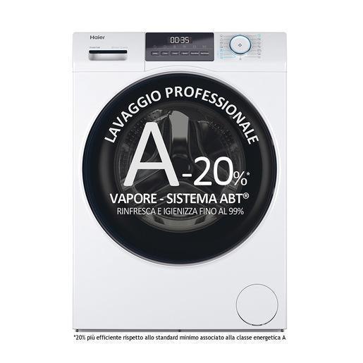 Haier I-Pro Serie 1 Serie 1, Lavatrice Carica Frontale 9 KG, 20% più efficente della classe A, 1400 giri, Bianco, Inverter, Refresh, HW90-BP14929A-S