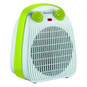 Electroline CHE221V stufetta elettrica Interno Verde, Bianco 2000 W Riscaldatore ambiente elettrico con ventilatore