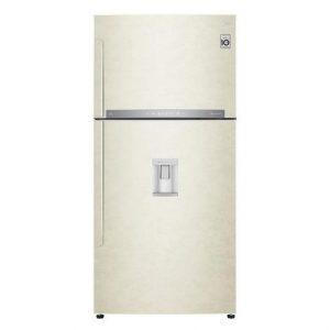 LG GTF916SEPED Frigorifero doppia porta maxi, Classe E, 592L, Wi-Fi, Dispenser acqua, Sabbia - 174 L