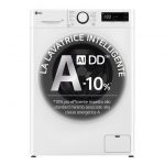 LG F2R3S08NSWW Lavatrice 8kg AI DD, Classe A-10%, 1200 giri, Vapore, AI Wash