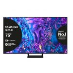 Samsung Q70D TV QLED 4K 75'' QE75Q70DATXZT Smart TV Wi-Fi Black 2024, Quantum Processor 4K, 4K AI Upscaling, AirSlim Design, OTS Lite
