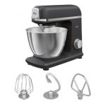 AEG KM5-1-4BPT, Planetaria Impastatrice, 1200W, Capacita' 5L, 6 Velocita' + Controllo Manuale, Ciotola In Acciaio Inox, Accessorio Frusta/Gancio Per Impa