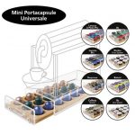 Macom Cassetto portacapsule universale SalvaSpazio per capsule di caffè Legno Trasparente