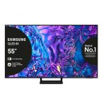 Samsung Q70D TV QLED 4K 55'' QE55Q70DATXZT Smart TV Wi-Fi Black 2024, Quantum Processor 4K, 4K AI Upscaling, AirSlim Design, OTS Lite