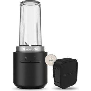 KitchenAid 5KSBR256BM Mini Frullatore Senza Fili con Batteria Rimovibile 12V - 0,473 L