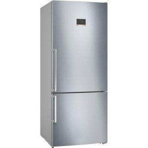 Bosch Serie 4 KGN76XIEP Frigorifero Combinato da libera installazione 186 x 75 cm Acciaio anti-impronta Classe E - 10 A
