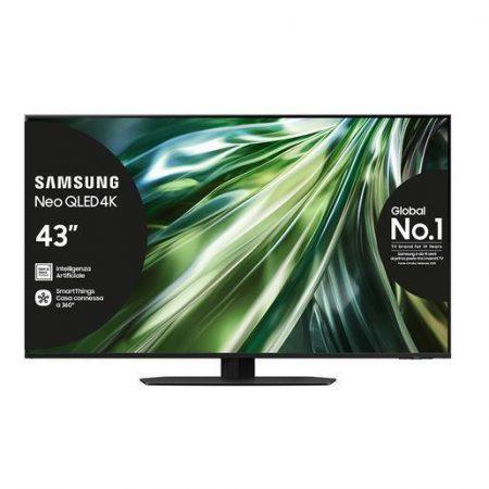 Samsung Smart TV 43'' QE43QN90DATXZT Neo QLED 4K Mini LED Titan Black 2024, Processore NQ4 AI GEN2, Tecnologia Quantum Matrix, Neo Slim Design, Dolby Atm