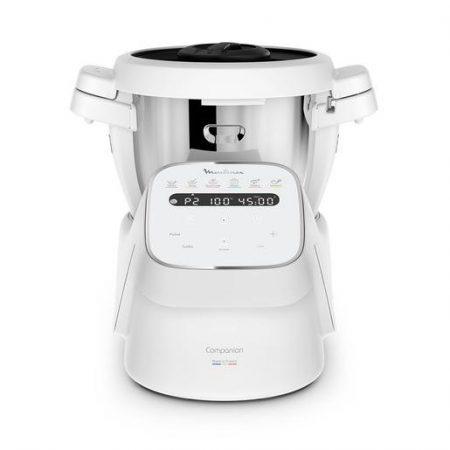 Moulinex Companion Robot Da Cucina con Funzione Cottura, 12 Programmi Automatici, 1550 W, 4,5 L, Bianco, HF840110
