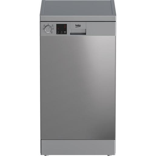 Beko DVS05024X: Lavastoviglie a Libera Installazione Slim, 45 cm, 10 Coperti