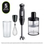 Braun MultiQuick 5 MQ55.254MBK 0,5 L Frullatore ad immersione 1000 W Nero, Acciaio inox