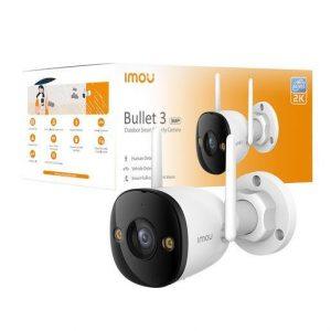 Imou Bullet 3 3MP/2K da esterno. Visione notturna Full Color, Rilevamento Umano con Faretto e Sirena, Audio Bidirezionale, ottica 2.8MM, IP67