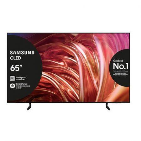 Samsung TV OLED 4K 65'' QE65S85DAEXZT Smart TV Wi-Fi Graphite Black 2024, Processore NQ4 AI GEN2, Self-illuminating pixels, Contour Design, Dolby Atmos