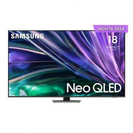 Samsung TV Neo QLED 4K 75” QE75QN85DBTXZT Smart TV Wi-Fi Carbon Silver 2024, Processore NQ4 AI GEN2, Tecnologia Quantum Matrix, Simple Chamfer Design, D