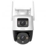 Imou Crusier DUAL 6MP (3MP+3MP) Telecamera Wi-Fi da esterno, motorizzata con Doppio Obiettivo, Visione Notturna a Colori, Rilevamento Umano/Veicoli e Sma
