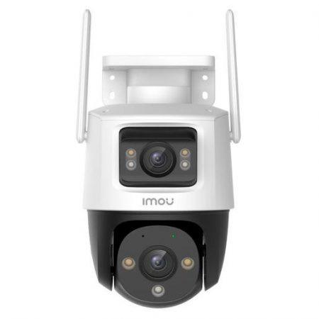 Imou Crusier DUAL 6MP (3MP+3MP) Telecamera Wi-Fi da esterno, motorizzata con Doppio Obiettivo, Visione Notturna a Colori, Rilevamento Umano/Veicoli e Sma