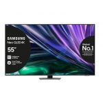 Samsung Smart TV 55'' QE55QN85DBTXZT Neo QLED 4K Mini LED Carbon Silver 2024, Processore NQ4 AI GEN2, Tecnologia Quantum Matrix, Simple Chamfer Design, D