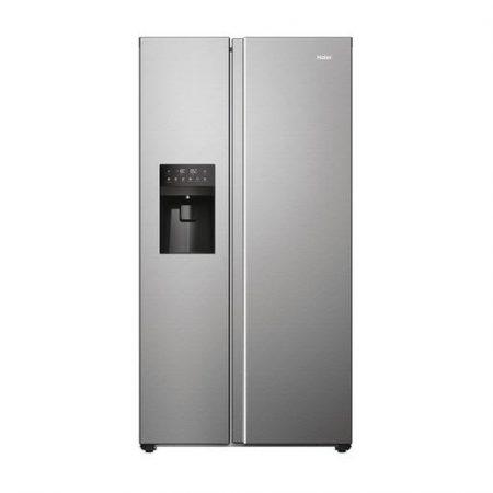 Haier SBS 90 Serie 5 HSR5918DIMP frigorifero side-by-side Libera installazione 511 L D Platino, Acciaio inox
