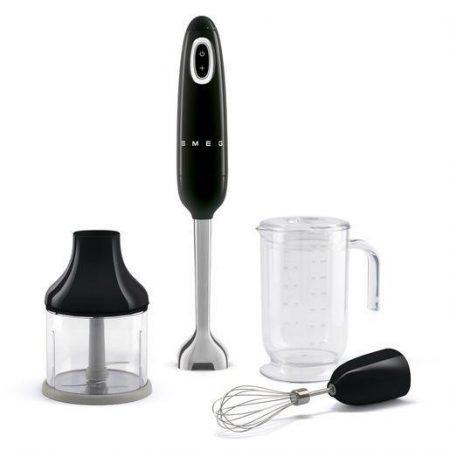 Smeg Frullatore Immersione con Accessori 50’s Style – Nero LUCIDO – HBF03BLEU