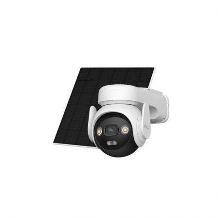 Imou AOV PT 4G 5MP - Telecamera da esterno 4G e Wifi Motorizzata con pannello solare. Tecnologia AOV per registrazione 24/7 . Incluse Sim Dati 4G ed SD d