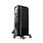 De’Longhi V550715.BG stufetta elettrica Interno Beige, Nero 1500 W Riscaldatore ambiente elettrico a olio