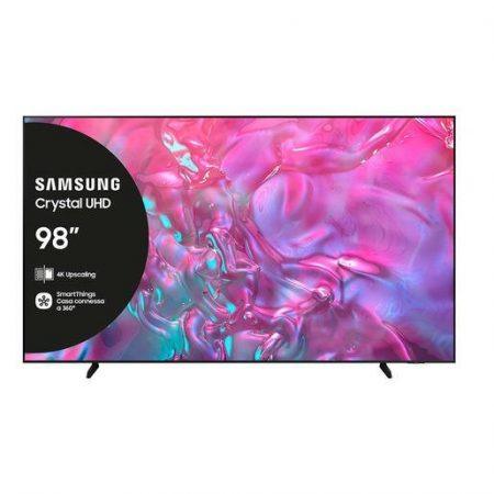 Samsung TV Crystal UHD 4K 98” UE98DU9070UXZT Smart TV Wi-Fi Graphite Black, Processore Crystal 4K, 4K Upscaling, Slim Look, OTS Lite