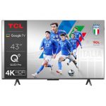 TCL C65 Serie C6 Smart TV QLED 4K 43'' 43C655, Dolby Vision, Dolby Atmos, Google TV