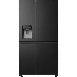 Hisense frigorifero Side by Side RS818N4TFE libera installazione 632L Classe E Distributore Acqua e Ghiaccio Grande capacità WiFi
