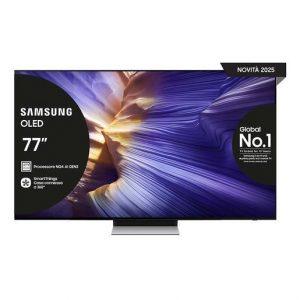 Samsung OLED AI TV 77” QE77S90FAEXZT 4K, Processore NQ4 AI Gen3, 4K AI Upscaling Pro, Schermo antiriflesso, OLED HDR, Dolby Atmos & OTS Lite, Laser Slim - |||||||