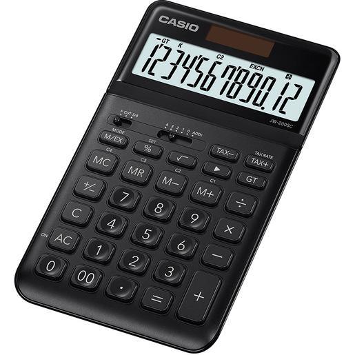 Casio JW-200SC-BK calcolatrice Desktop Calcolatrice di base Nero