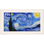 TCL Smart TV Art QLED 4K 65” 65A300W, Motion Clarity PRO, Dolby Vision IQ, HDR10+, Dolby Atmos, Controlli vocali, Google TV