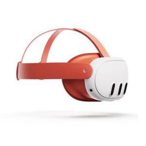 Meta Maschera e cinturino per la testa per Quest 3 (Blood Orange)