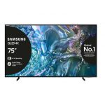 Samsung Q60D TV QLED 4K 75'' QE75Q60DAUXZT Smart TV Wi-Fi Titan Gray 2024, Quantum Processor Lite 4K, 4K Upscaling, AirSlim Design, OTS Lite