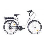 TEKLIO TC1 City Bike elettrica 26'' bianca in acciaio