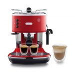 De’Longhi ICONA - Macchina da Caffè Manuale Espresso e Cappuccino, Polvere e Cialde ESE, 1.4L, 1100W, Rosso (ECO311.R)